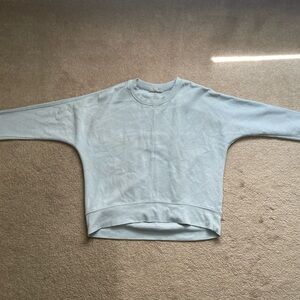 girls blue long sleeve crewneck